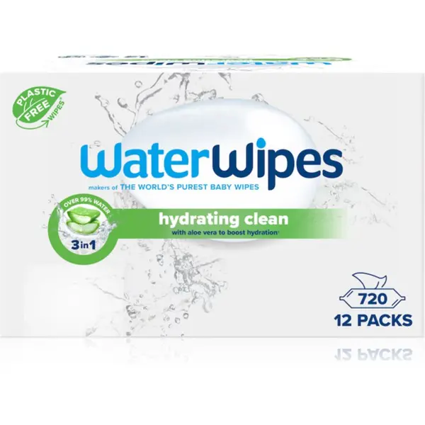 WaterWipes WaterWipes Hydrating Clean osvježavajuće vlažne maramice 12x60 kom
