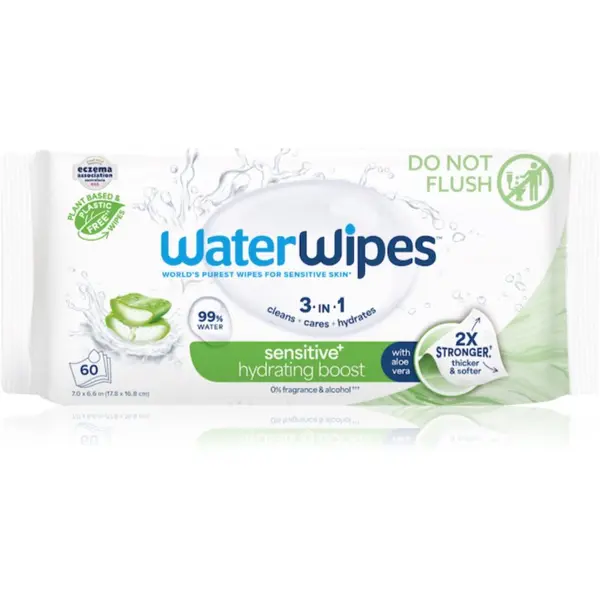 WaterWipes WaterWipes Hydrating Clean osvježavajuće vlažne maramice 60 kom