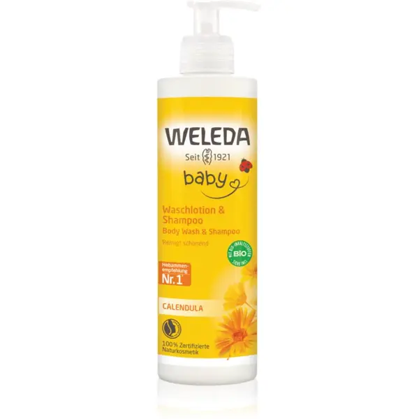 Weleda Weleda Baby šampon i gel za pranje 2 u 1 za djecu Calendula officinalis 400 ml