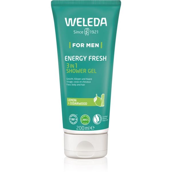 Weleda Weleda Energy Fresh 3in1 gel za čišćenje 3 u 1 za kosu i tijelo za muškarce 200 ml