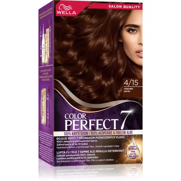 Wella Wella Color Perfect boja za kosu nijansa 4/15 Cool Evening Brown 1 kom
