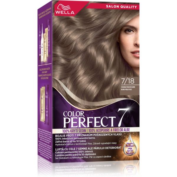 Wella Wella Color Perfect Intense boja za kosu nijansa 7/18 Cool Pearl Med Blonde 1 kom