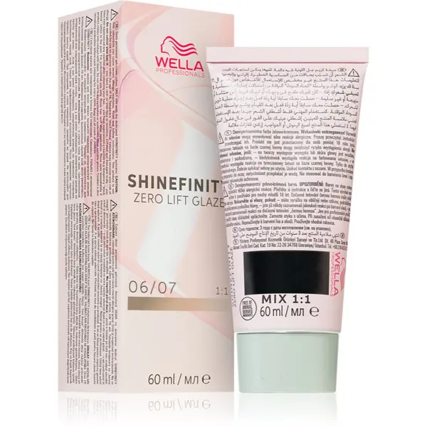 Wella Professionals Wella Professionals Shinefinity Zero Lift Glaze polutrajna boja za kosu nijansa 06/07 - Deep Walnut 60 ml