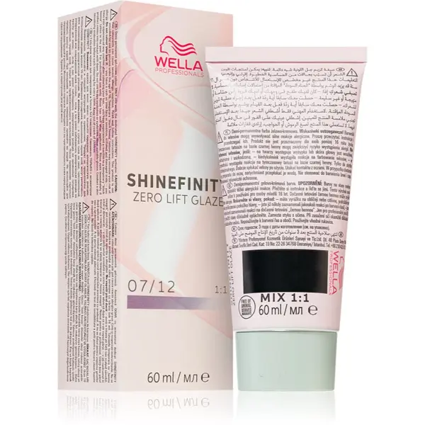 Wella Professionals Wella Professionals Shinefinity Zero Lift Glaze polutrajna boja za kosu nijansa 07/12 - Cool Mushroom 60 ml