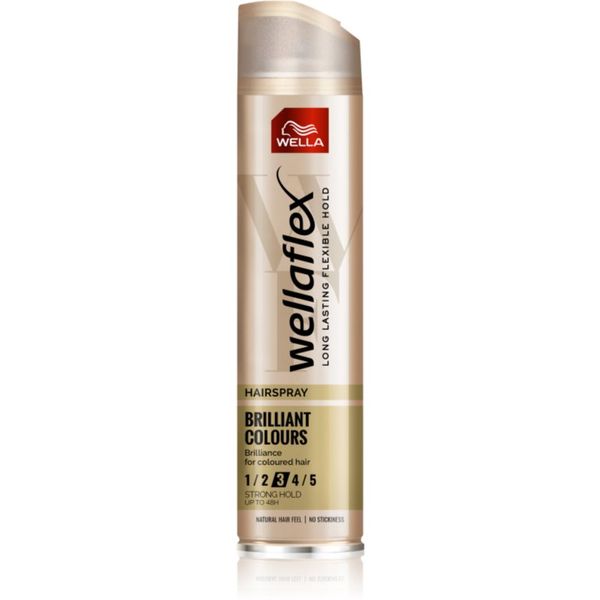 Wella Wella Wellaflex Brilliant Color lak za kosu za srednje učvršćivanje za obojenu kosu 250 ml