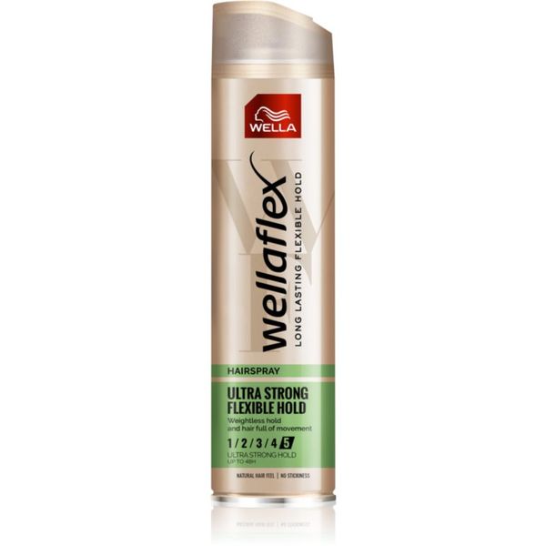 Wella Wella Wellaflex Flexible Ultra Strong lak za kosu za ekstra jako učvršćivanje 250 ml