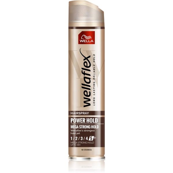 Wella Wella Wellaflex Power Hold Form & Finish lak za kosu za ekstra jako učvršćivanje za prirodno učvršćivanje 250 ml