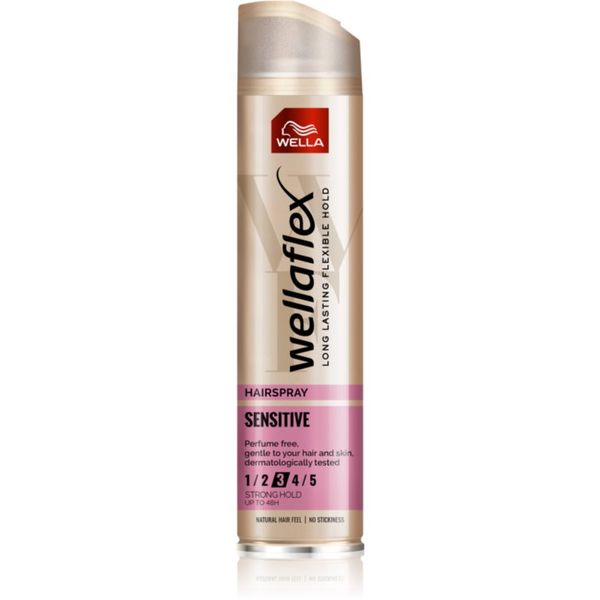 Wella Wella Wellaflex Sensitive lak za kosu za srednje učvršćivanje bez parfema 250 ml