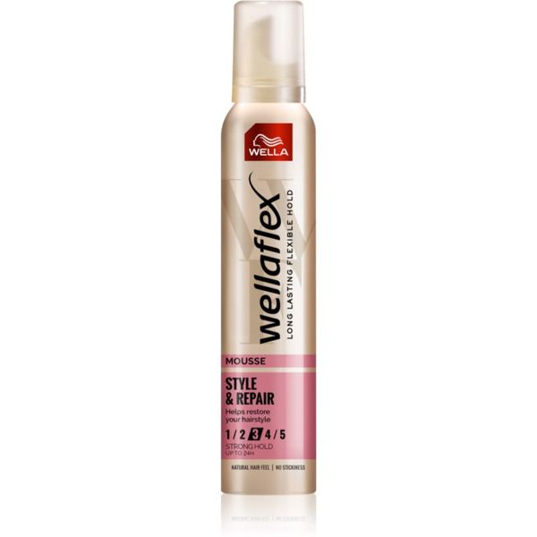Wella Wella Wellaflex Style & Repair pjena za kosu za prirodan izgled 200 ml