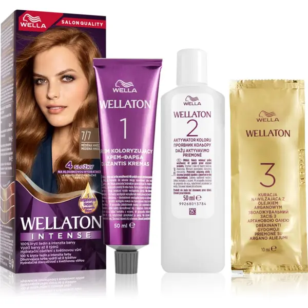 Wella Wella Wellaton Intense trajna boja za kosu s arganovim uljem nijansa 7/7 Deep Brown 1 kom