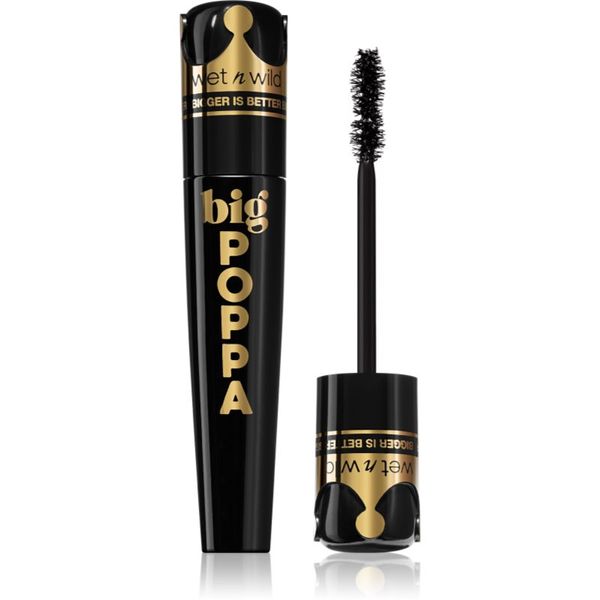 Wet n Wild Wet n Wild Big Poppa maskara za ekstra volumen i intenzivnu crnu boju nijansa Blackest Black 10 ml