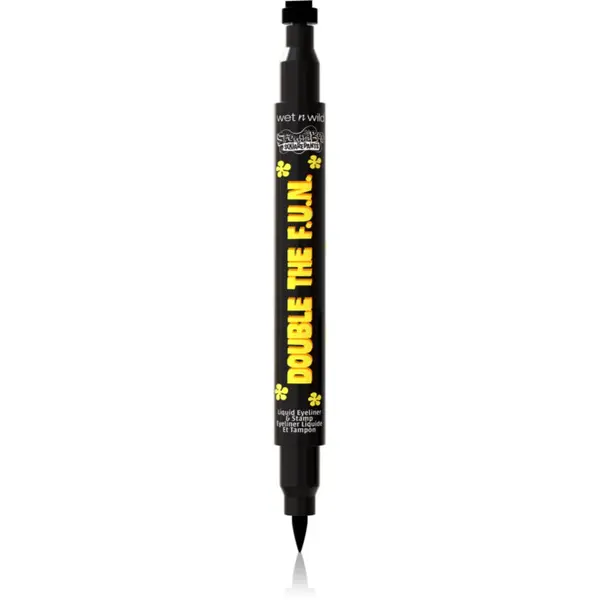 Wet n Wild Wet n Wild SpongeBob SquarePants Double The F.U.N. Liquid Eyeliner & Stamp multifunkcionalni eyeliner nijansa Best Day Ever 1.2 ml