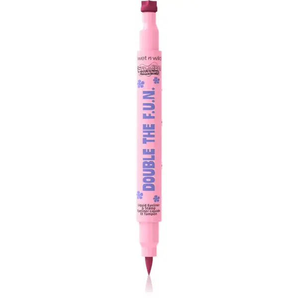 Wet n Wild Wet n Wild SpongeBob SquarePants Double The F.U.N. Liquid Eyeliner & Stamp multifunkcionalni eyeliner nijansa Jumpin' Jellyfish 1.2 ml