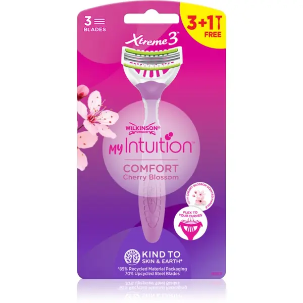Wilkinson Sword Wilkinson Sword My Intuition Xtreme 3 britvica za jednokratnu uporabu Comfort Cherry Blossom 4 kom