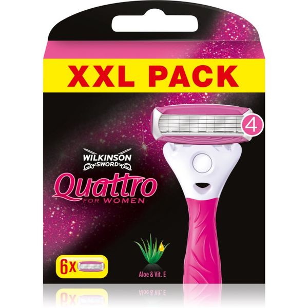 Wilkinson Sword Wilkinson Sword Quattro for Women Aloe & Vit. E zamjenske glave 6 kom