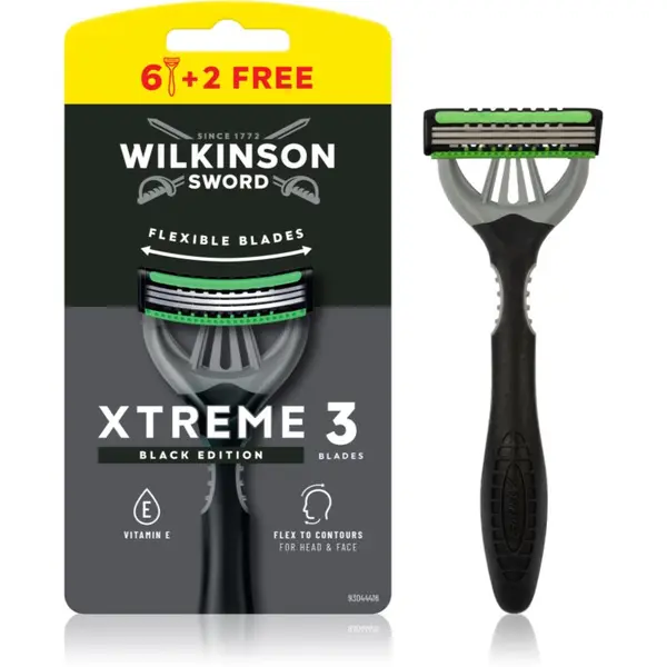 Wilkinson Sword Wilkinson Sword Xtreme 3 Black Edition britvica za jednokratnu uporabu za muškarce 8 kom