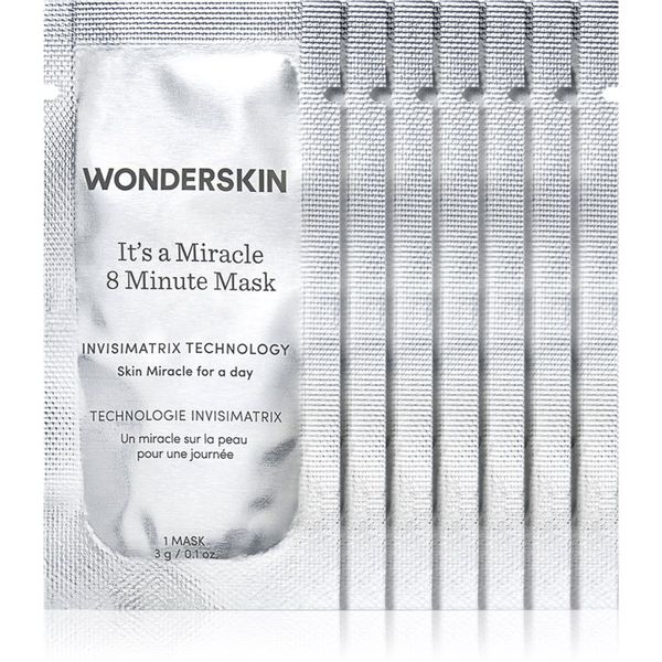 WONDERSKIN WONDERSKIN It's A Miracle 8 Minute maska za zaglađivanje za lice 8x3 g