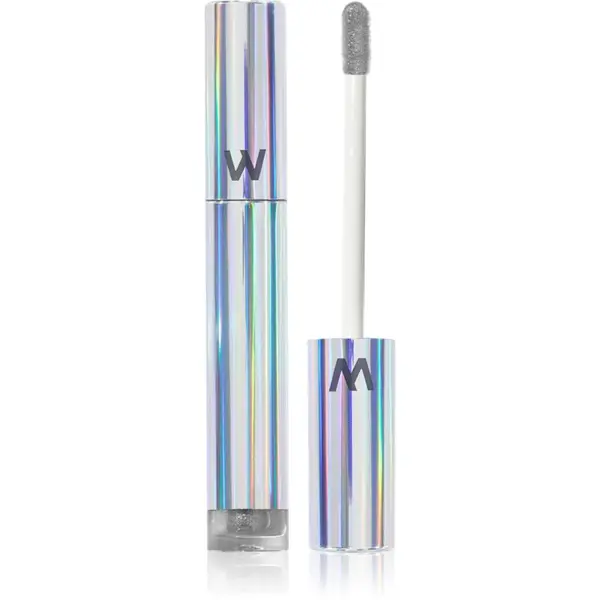 WONDERSKIN WONDERSKIN Wonder Blading Top Gloss sjajilo za usne sa šljokicama nijansa Silver Glitter 4 ml
