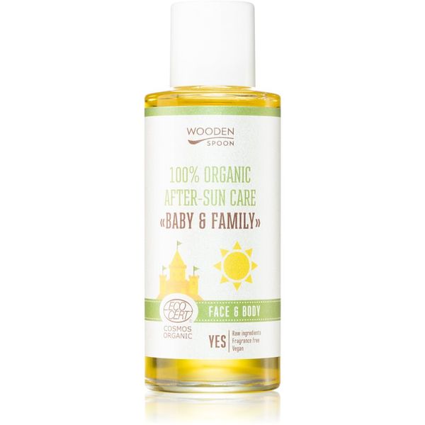 WoodenSpoon WoodenSpoon Baby & Family ulje nakon sunčanja za lice i tijelo 100 ml