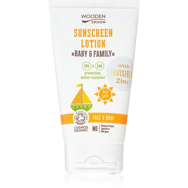 WoodenSpoon WoodenSpoon Baby & Family zaštitno mlijeko za sunčanje SPF 30 150 ml