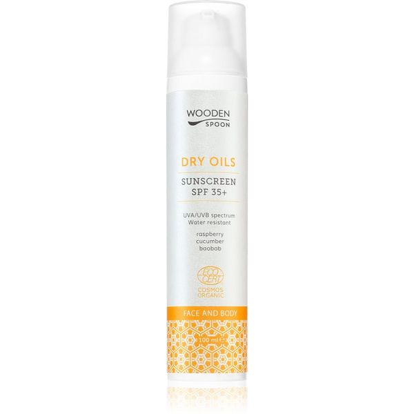 WoodenSpoon WoodenSpoon Dry Oils mlijeko za sunčanje za lice i tijelo SPF 35 100 ml