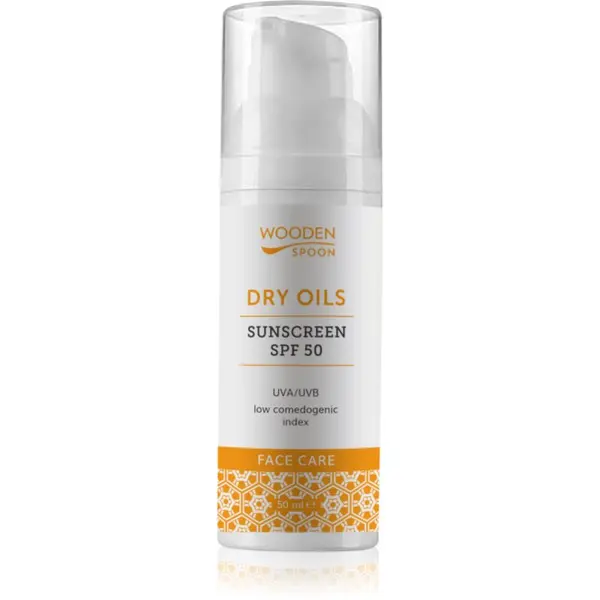 WoodenSpoon WoodenSpoon Dry Oils Sunscreen SPF 50 krema za sunčanje SPF 50 50 ml