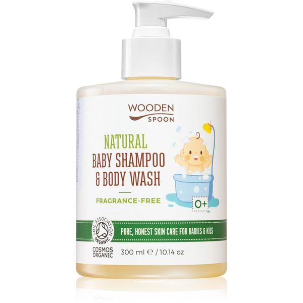 WoodenSpoon WoodenSpoon Natural šampon i gel za tuširanje za djecu bez parfema 300 ml