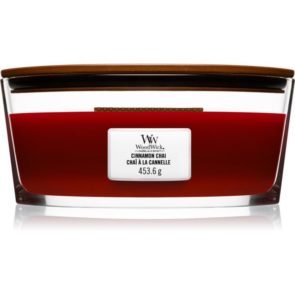 Woodwick Woodwick Cinnamon Chai mirisna svijeća s drvenim fitiljem (hearthwick) 453 g