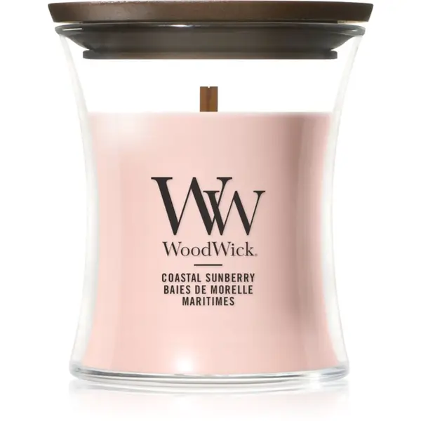 Woodwick Woodwick Coastal Sunberry mirisna svijeća s drvenim fitiljem 85 g