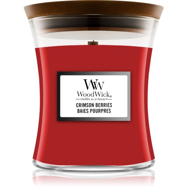 Woodwick Woodwick Crimson Berries mirisna svijeća s drvenim fitiljem 275 g