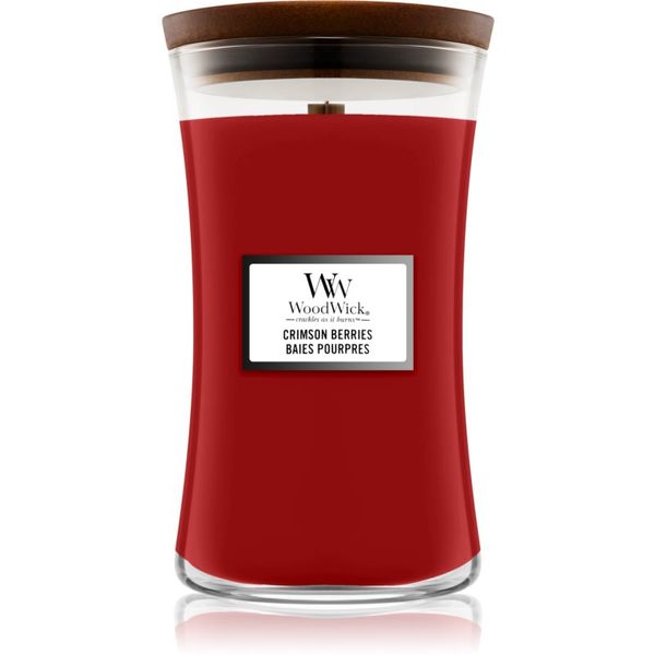 Woodwick Woodwick Crimson Berries mirisna svijeća s drvenim fitiljem 610 g