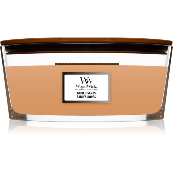 Woodwick Woodwick Gilded Sands mirisna svijeća s drvenim fitiljem (hearthwick) 453 g