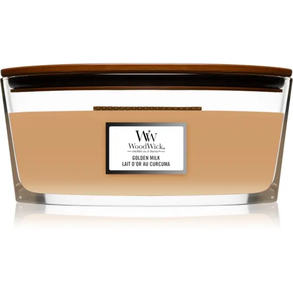 Woodwick Woodwick Golden Milk mirisna svijeća s drvenim fitiljem (hearthwick) 453.6 g