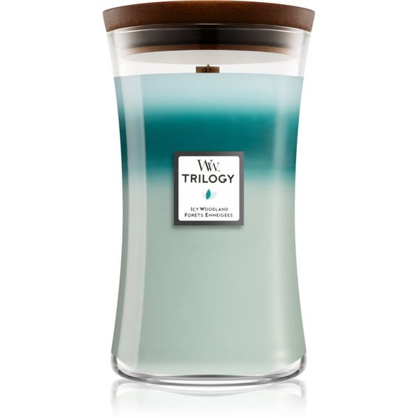 Woodwick Woodwick Icy Woodland mirisna svijeća s drvenim fitiljem 609,5 g