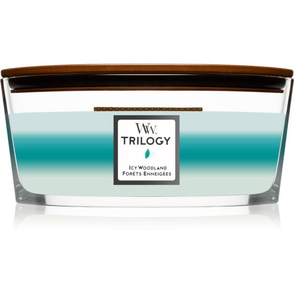 Woodwick Woodwick Icy Woodland mirisna svijeća s drvenim fitiljem (hearthwick) 453,6 g