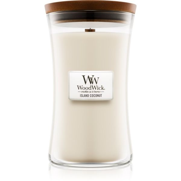 Woodwick Woodwick Island Coconut mirisna svijeća s drvenim fitiljem 609.5 g