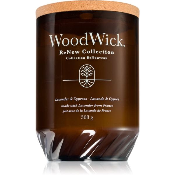 Woodwick Woodwick Lavender & Cypress mirisna svijeća 368 g