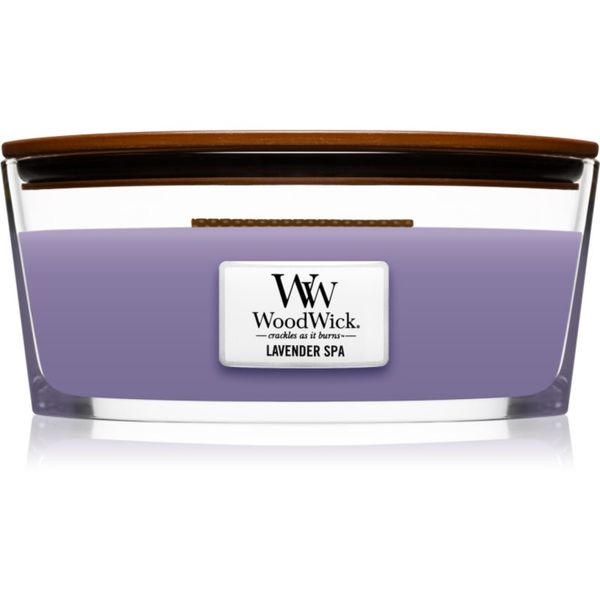 Woodwick Woodwick Lavender Spa mirisna svijeća s drvenim fitiljem (hearthwick) 453 g