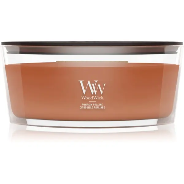 Woodwick Woodwick Pumpkin Praline mirisna svijeća s drvenim fitiljem 453.6 g