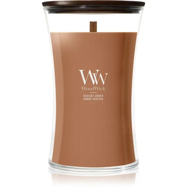 Woodwick Woodwick Radiant Amber mirisna svijeća s drvenim fitiljem 610 g