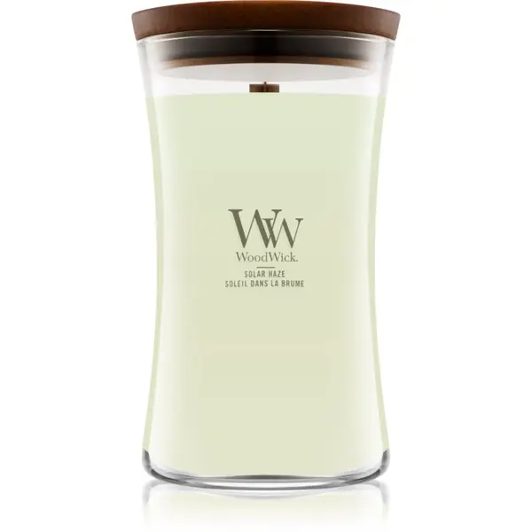 Woodwick Woodwick Solar Haze mirisna svijeća s drvenim fitiljem 610 g