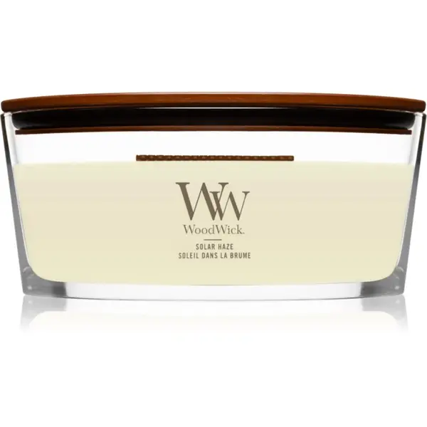 Woodwick Woodwick Solar Haze mirisna svijeća s drvenim fitiljem (hearthwick) 453 g