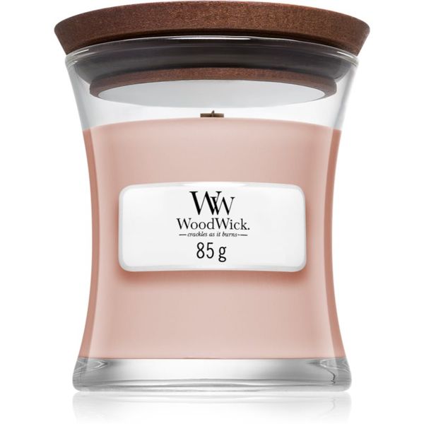 Woodwick Woodwick Vanilla & Sea Salt mirisna svijeća s drvenim fitiljem 85 g