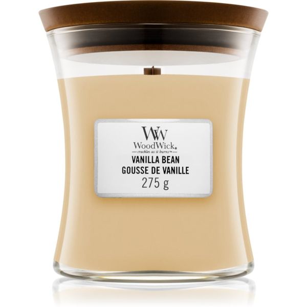 Woodwick Woodwick Vanilla Bean mirisna svijeća s drvenim fitiljem 275 g