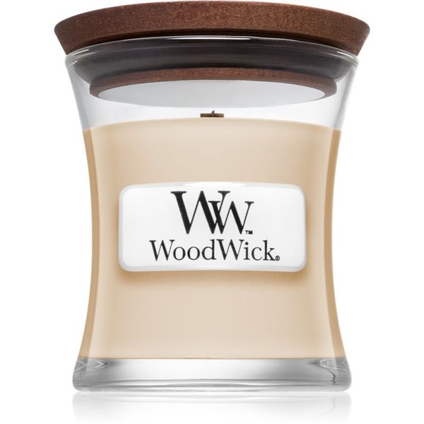 Woodwick Woodwick Vanilla Bean mirisna svijeća s drvenim fitiljem 85 g