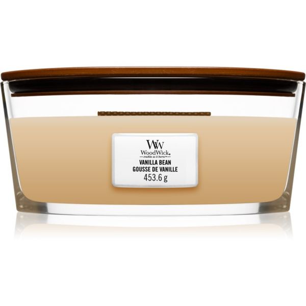 Woodwick Woodwick Vanilla Bean mirisna svijeća s drvenim fitiljem (hearthwick) 453.6 g