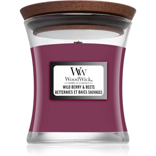 Woodwick Woodwick Wild Berry & Beets mirisna svijeća s drvenim fitiljem 85 g