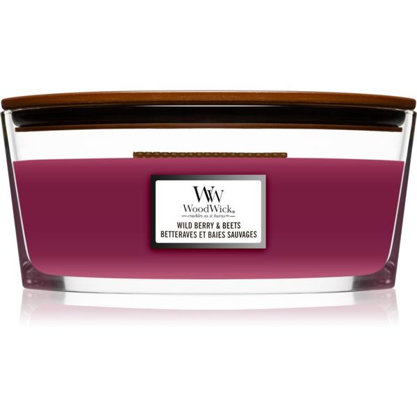 Woodwick Woodwick Wild Berry & Beets mirisna svijeća s drvenim fitiljem (hearthwick) 453,6 g