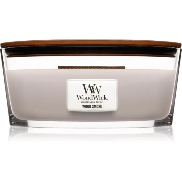 Woodwick Woodwick Wood Smoke mirisna svijeća s drvenim fitiljem (hearthwick) 453.6 g