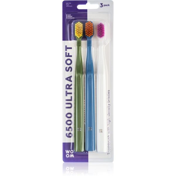 WOOM WOOM Toothbrush 6500 Ultra Soft četkice za zube 3 kom